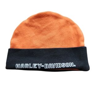 Harley-Davidson Bold Orange and Black Baby Hat